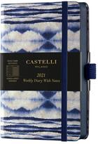 Couverture du livre « Agenda semainier poche shibori mist » de Castelli aux éditions Castelli Milano