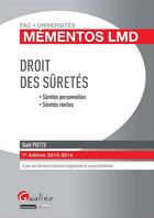 Couverture du livre « Mementos Lmd Droit Des Suretes, 7eme Edition » de Gael Piette aux éditions Gualino