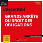 Couverture du livre « L'essentiel des grands arrêts du droit des obligations (édition 2020/2021) » de Corinne Renault-Brahinsky aux éditions Gualino