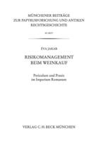 Couverture du livre « Risikomanagement beim Weinkauf » de Eva Jakab aux éditions C.h.beck