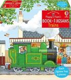 Couverture du livre « Poppy et Sam : Poppy and Sam's book and three jigsaws : trains » de Heather Amery et Stephen Cartwright aux éditions Usborne
