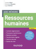 Couverture du livre « Aide-mémoire : ressources humaines (3e édition) » de Emmanuel Baudoin et Caroline Diard et Sylvie Berthet aux éditions Dunod