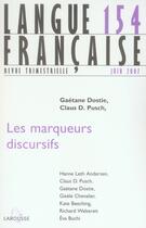 Couverture du livre « Les marqueurs discursifs » de  aux éditions Armand Colin