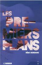 Couverture du livre « Les premiers plans » de Remi Giordano aux éditions Thierry Magnier
