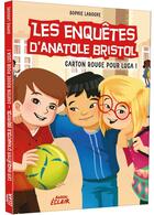 Couverture du livre « Les enquêtes d'Anatole Bristol Tome 8 : carton rouge pour Luca ! » de Sophie Laroche et Carine Hinder aux éditions Auzou