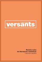 Couverture du livre « Revue versants t.62/3 ; fascicule espagnol ; el cuento español en los albores del siglo XXI » de  aux éditions Slatkine