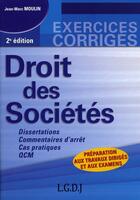 Couverture du livre « Droit des sociétés » de Jean-Marc Moulin aux éditions Gualino