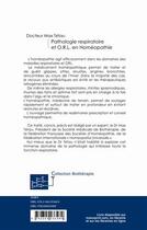 Couverture du livre « Pathologie respiratoire et O.R.L. en homéopathie » de Max Tetau aux éditions Le Manuscrit