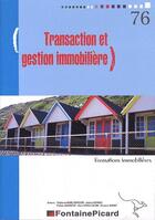 Couverture du livre « Transaction et gestion immobiliere ; formation immobilières » de  aux éditions Fontaine Picard