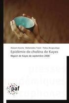 Couverture du livre « Épidémie de choléra de Kayes » de  aux éditions Presses Academiques Francophones