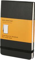 Couverture du livre « Bloc-notes ligne - format de poche - couverture rigide noire » de Moleskine aux éditions Moleskine