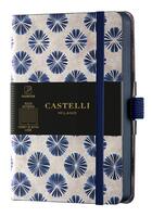 Couverture du livre « Carnet shibori poche ligne flowers » de Castelli aux éditions Castelli Milano