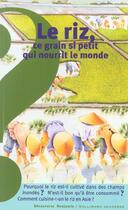 Couverture du livre « Le riz, ce grain si petit qui nourrit le monde » de Brice/Riquier aux éditions Gallimard-jeunesse