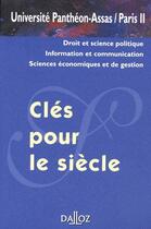 Couverture du livre « Clés pour le siècle » de  aux éditions Dalloz