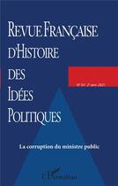 Couverture du livre « La corruption du ministre public - vol54 » de  aux éditions L'harmattan