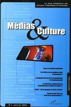 Couverture du livre « Médias et culture t.1 » de  aux éditions L'harmattan