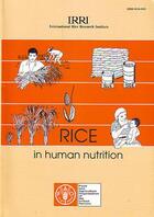 Couverture du livre « Rice in human nutrition n.26 » de Juliano aux éditions Fao