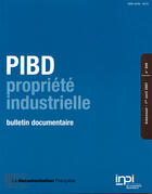 Couverture du livre « PIBD T.849 ; propriété industrielle » de  aux éditions Documentation Francaise