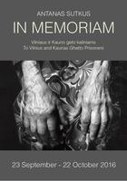 Couverture du livre « In memoriam ; to Vilnius and Kaunas guetto prisoners » de Antanas Sutkus aux éditions Thames & Hudson