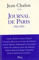 Couverture du livre « Le Journal De Paris » de Jean Chalon aux éditions Plon