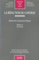 Couverture du livre « La réfaction du contrat » de Asuncion De La Plane aux éditions Lgdj