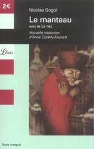 Couverture du livre « Le manteau ; le nez » de Gogol Nicolas aux éditions J'ai Lu