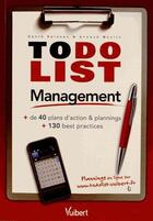 Couverture du livre « To do list management » de David Balzeau et Arnaud Moulin aux éditions Vuibert