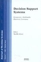 Couverture du livre « Decision support systems (jds volume 7 1998) special issue » de Jelassi Tawfik aux éditions Hermes Science Publications