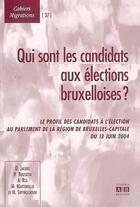 Couverture du livre « Qui sont les candidats aux élections bruxelloises ? » de  aux éditions Academia