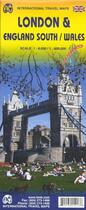 Couverture du livre « LONDON/SOUTH EAST ENGLAND 1:800 000 WATERPROOF MAP » de  aux éditions Itm