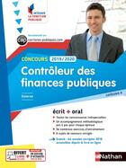 Couverture du livre « Contrôleur des finances publiques ; catégorie B (édition 2019/2020) » de  aux éditions Nathan