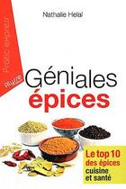 Couverture du livre « Géniales épices » de Nathalie Hélal aux éditions Alysse