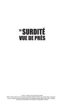 Couverture du livre « La surdité vue de près » de Colette Dubuisson et Christiane Grimard aux éditions Pu De Quebec