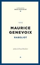 Couverture du livre « Raboliot » de Maurice Genevoix aux éditions Societe Du Figaro