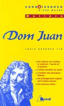 Couverture du livre « Dom juan - moliere » de Tin aux éditions Breal