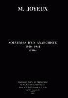 Couverture du livre « Souvenirs d'un anarchiste » de Joyeux aux éditions Tops