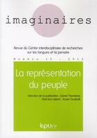 Couverture du livre « Imaginaires, n° 15/2012 : La représentation du peuple » de Giudicelli Xavier aux éditions Pu De Reims