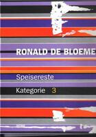 Couverture du livre « Ronald de bloeme » de De Bloeme Ronald aux éditions Distanz
