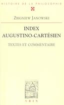 Couverture du livre « Index Augustino-Cartesien » de Janowski aux éditions Vrin