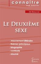 Couverture du livre « Fiche de lecture, le deuxième sexe t.1 de Simone de Beauvoir ; analyse littéraire de référence et résumé complet » de  aux éditions Editions Du Cenacle