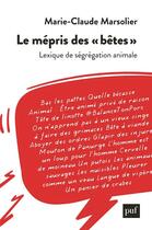 Couverture du livre « Le mépris des 