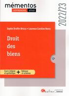 Couverture du livre « Droit des biens : propriété individuelle, propriété collective, propriété démembrée (édition 2022/2023) » de Sophie Druffin-Bricca et Laurence-Caroline Henry aux éditions Gualino