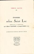 Couverture du livre « Évangile selon saint Luc » de Joseph Huby aux éditions Beauchesne