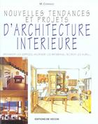 Couverture du livre « Nouvelles tendances et projets d'architecture interieure » de Maurizio Corrado aux éditions De Vecchi