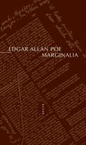 Couverture du livre « Marginalia » de Edgar Allan Poe aux éditions Allia