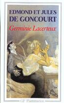 Couverture du livre « Germinie lacerteux » de Goncourt aux éditions Flammarion