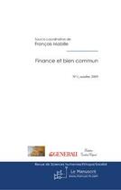 Couverture du livre « Finance et bien commun » de Mabille-F aux éditions Editions Le Manuscrit