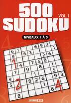 Couverture du livre « 500 sudoku t.1 ; niveaux 1 à 5 » de Brozinska Anastas. aux éditions Editions Esi