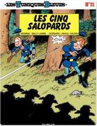 Couverture du livre « Les Tuniques Bleues Tome 21 : les cinq salopards » de Raoul Cauvin et Willy Lambil aux éditions Dupuis