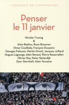 Couverture du livre « Penser le 11 janvier » de  aux éditions Editions De L'aube